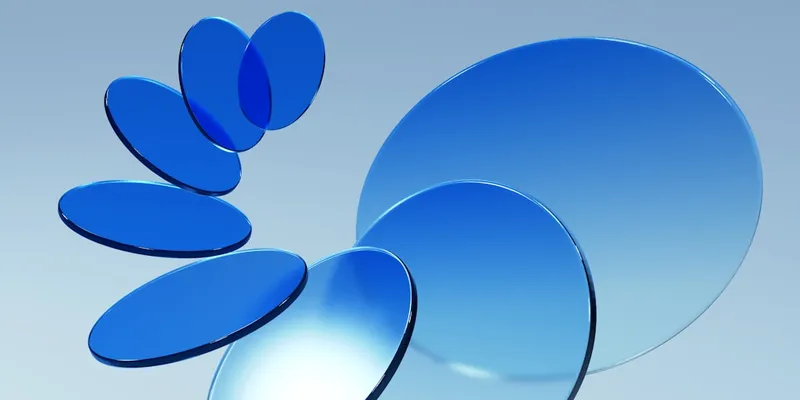 Renderização de vidro fosco representando soluções comerciais